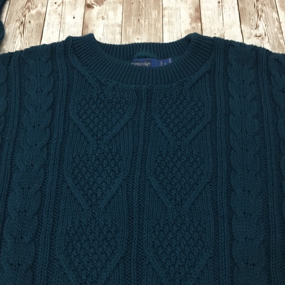 NWT Vtg Cambridge Classics Mervyns Teal Sweater - Picture 2 of 10